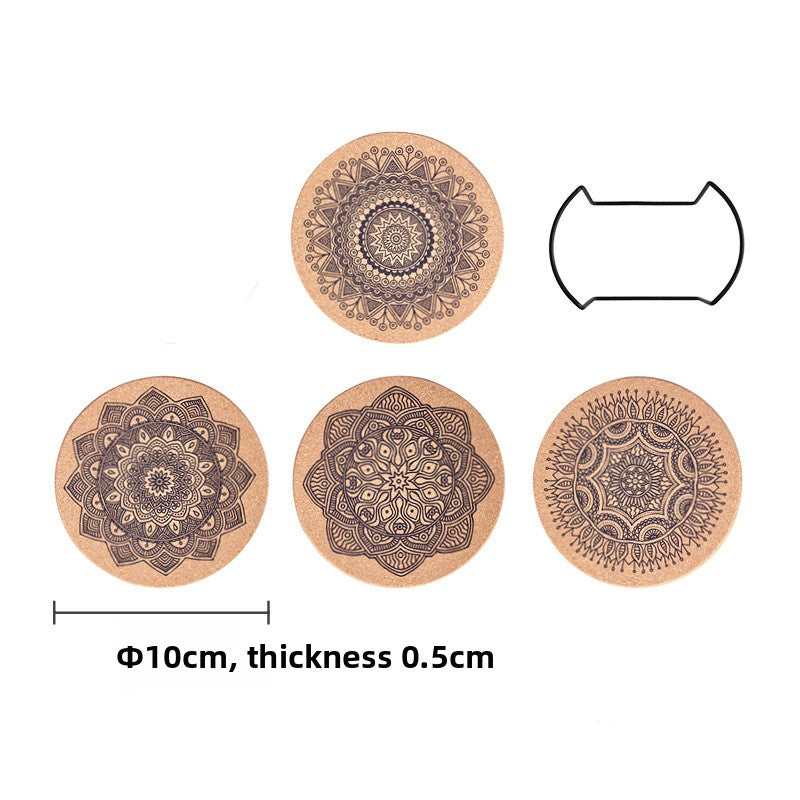Mandala Cork Coaster Set — view 20