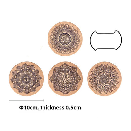 Mandala Cork Coaster Set — view 20