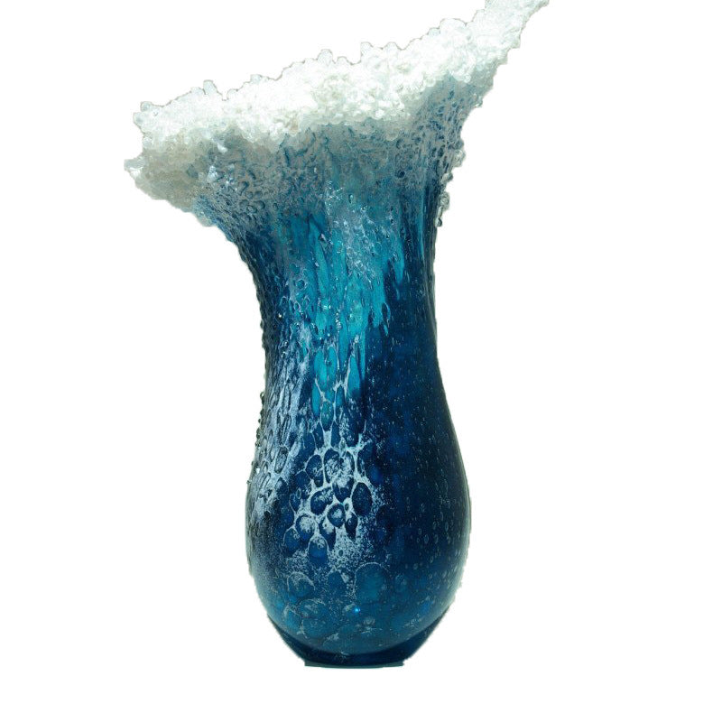 Ocean Wave Resin Vase, resin decor — view 4