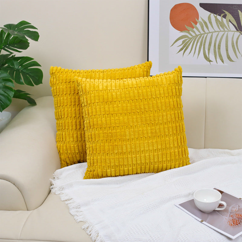 Boho Striped Corduroy Pillow Cover — view 9