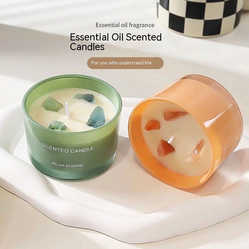 Crystal-Topped Soy Aromatherapy Candle — view 9