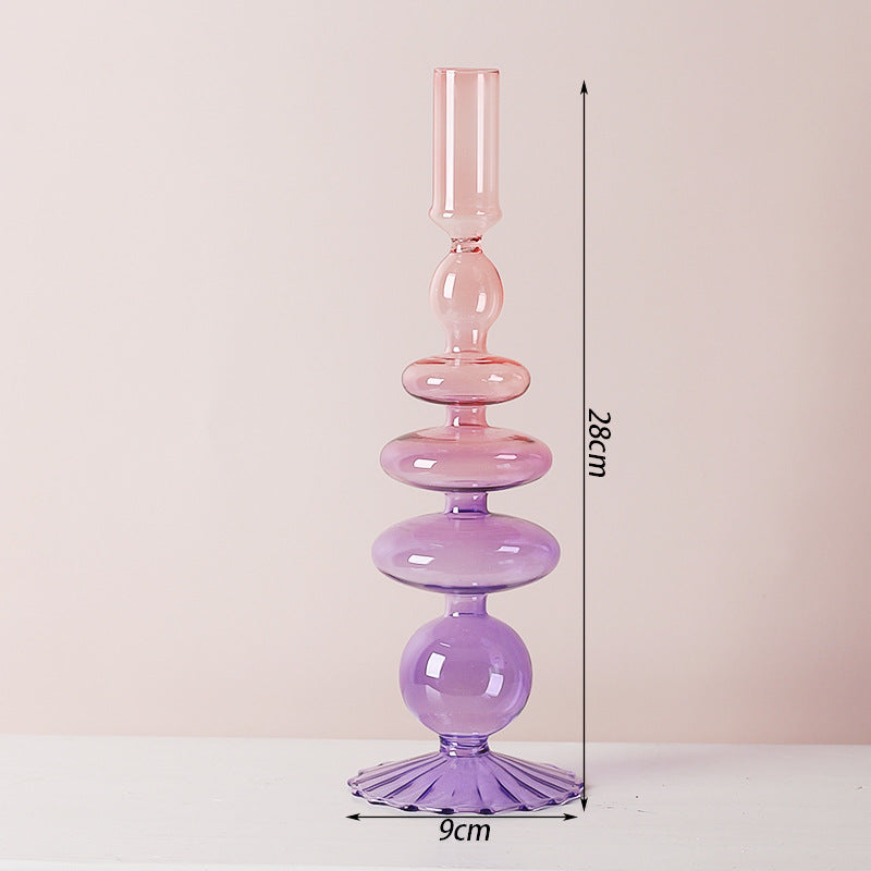 Minimalist Glass Candlestick — view 6
