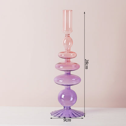 Minimalist Glass Candlestick — view 6