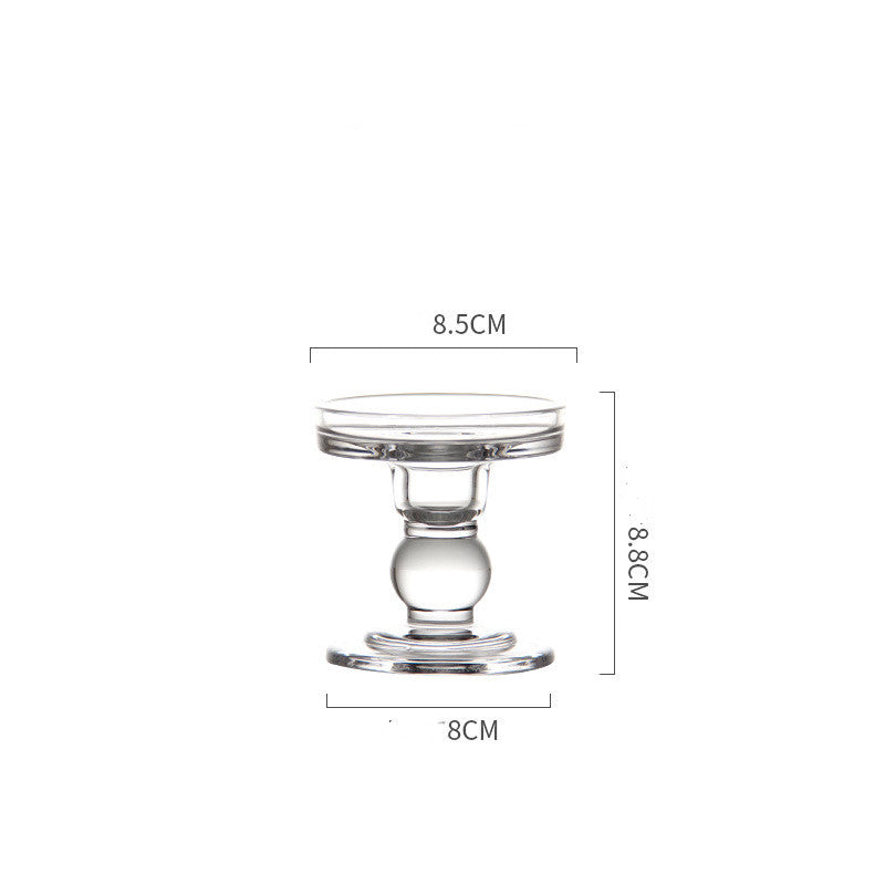 Clear Glass Candle Holder Set — view 5