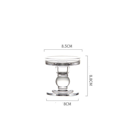 Clear Glass Candle Holder Set — view 5