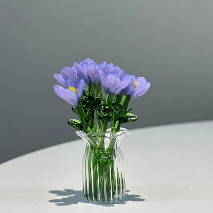 Handmade Glass Bouquet & Vase — view 14