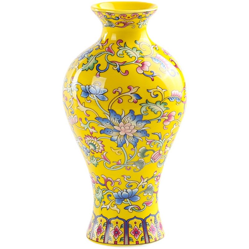 Hand-Painted Vase, painted ceramic — view 5