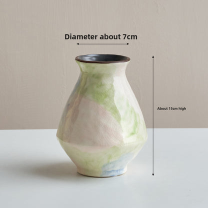 Gradient Artisan Ceramic Vase, artisan vase — view 8