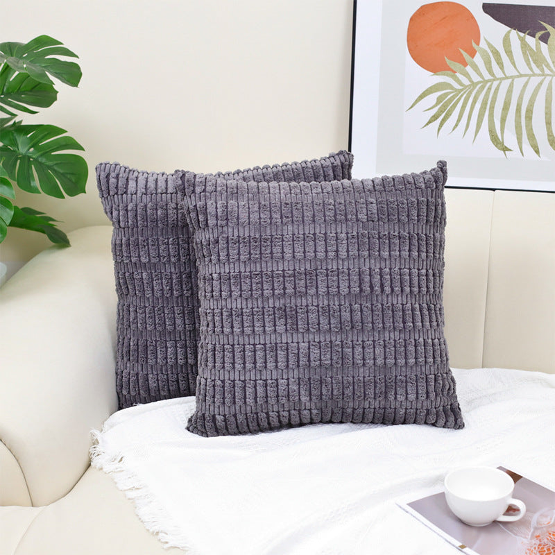 Boho Striped Corduroy Pillow Cover — view 10