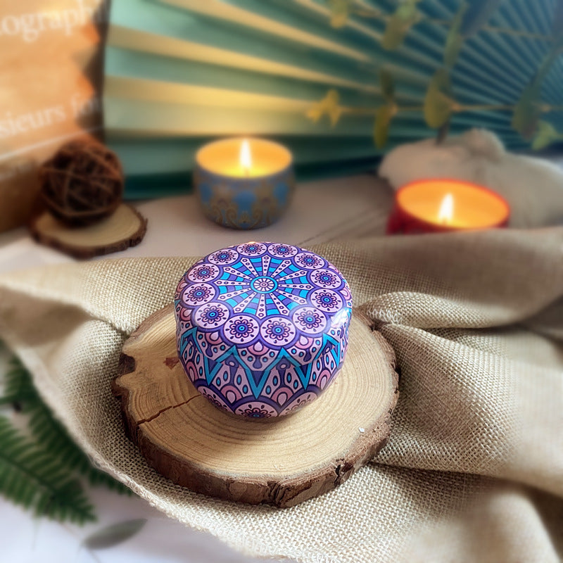 Dried Flower Soy Candle in Tin — view 14