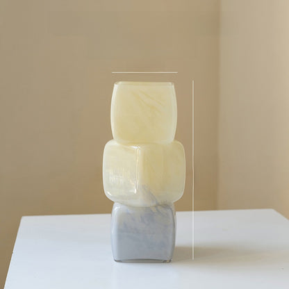 Gradient Geometric Glass Vase, glass vase — view 10
