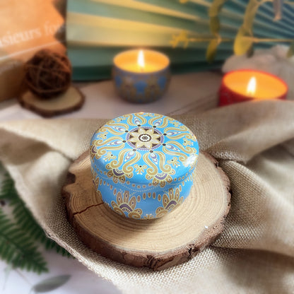Dried Flower Soy Candle in Tin — view 7