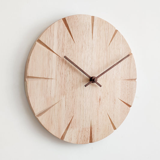 Nordic Solid Wood Silent Wall Clock — view 2