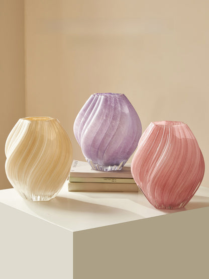 Hand-Blown Irregular Glass Vase, glass vase — view 4