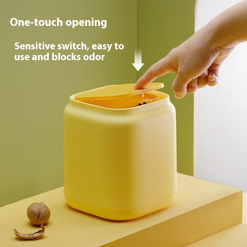 Mini Flip-Lid Desk Bin, desk bin — view 3