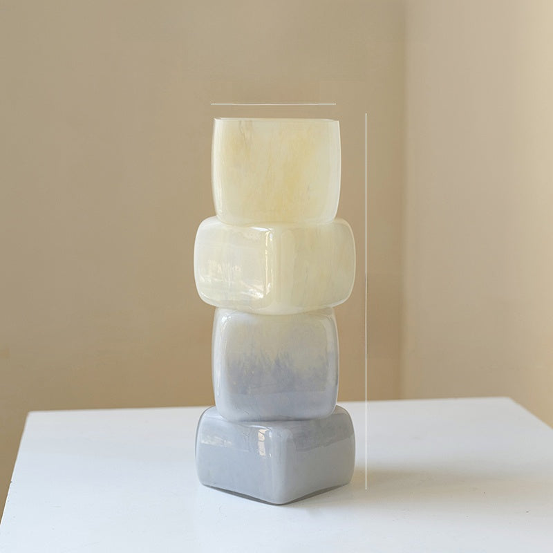 Gradient Geometric Glass Vase, glass vase — view 11