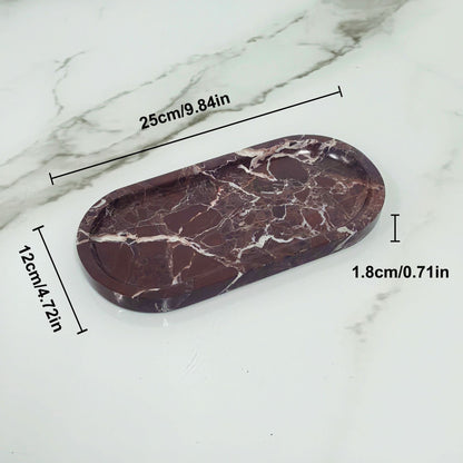 Oval Travertine Tray, stone tray — view 8