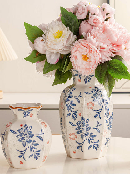 Blue & White Porcelain Vase, porcelain decor — view 5