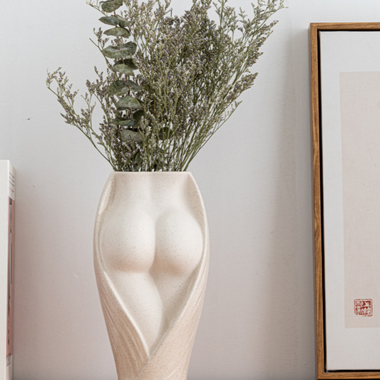 Modern Office Ceramic Vase — desk vase, Nordic decor | BYHIMSELF