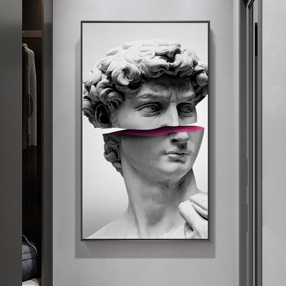 Sculptural Form Canvas Print — abstract sculptural art | BYHIMSELF