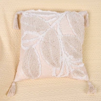 Tufted Leaf Throw Pillow Cover — view 3