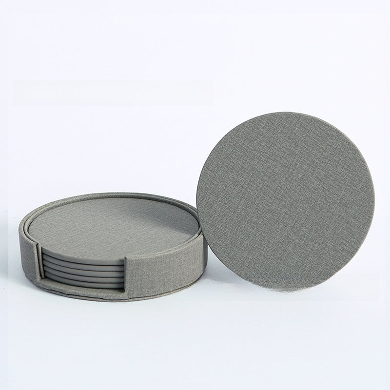 Double-Sided Leather Coaster Set — view 10