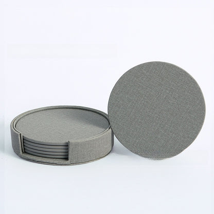 Double-Sided Leather Coaster Set — view 10