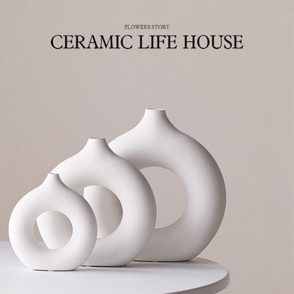 Minimalist Ceramic Vase, matte vase — view 10