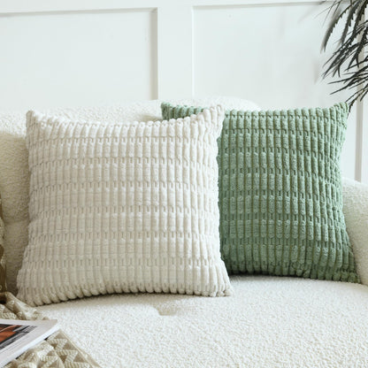 Boho Striped Corduroy Pillow Cover — view 4