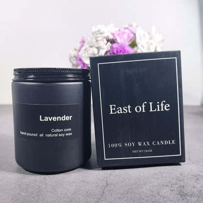 Frosted Glass Smokeless Soy Candle — view 3