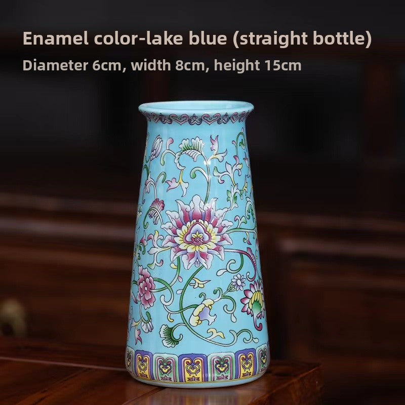 Hand-Enamelled Vase, enamel ceramic — view 9