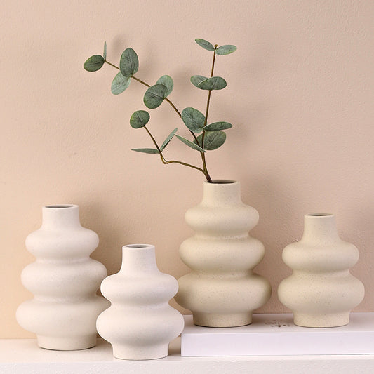 Nordic Gourd Vase — muted ceramic Scandinavian vase | BYHIMSELF