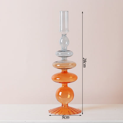 Minimalist Glass Candlestick — view 4