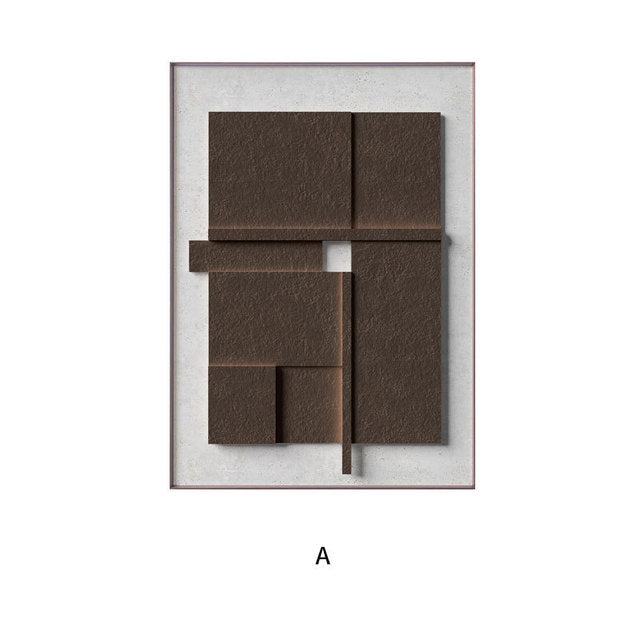 Geometric Abstract Canvas Wall Art — view 4