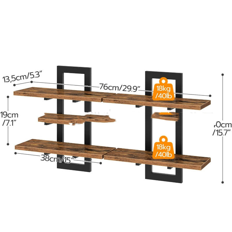 Carbon Steel Floating Wall Shelf — view 5