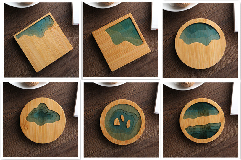 Bamboo Insulated Tea Coaster — view 4