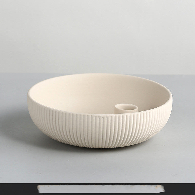 Simple Ceramic Candle Tray — view 5