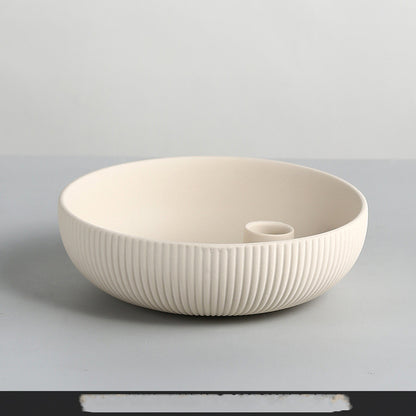 Simple Ceramic Candle Tray — view 5