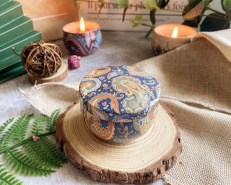 Dried Flower Soy Candle in Tin — view 9