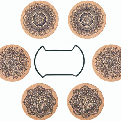 Mandala Cork Coaster Set — view 16