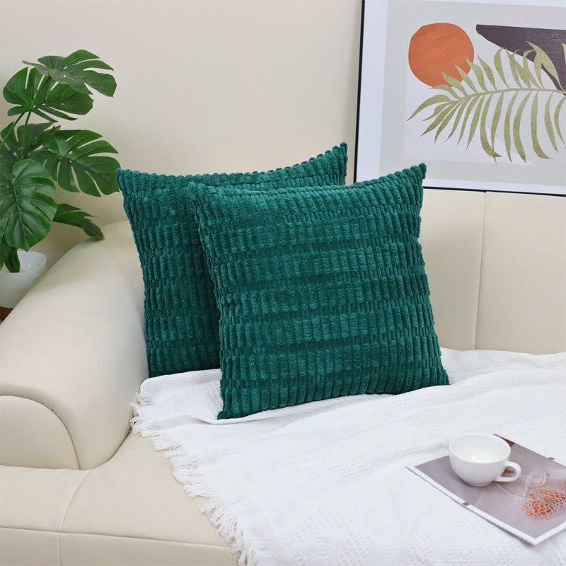 Boho Striped Corduroy Pillow Cover — view 14