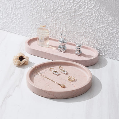 Marble-Effect Decorative Tray — view 2