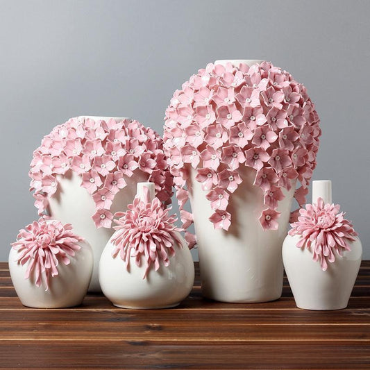 Handmade Chrysanthemum Vase — sculptural ceramic vase | BYHIMSELF