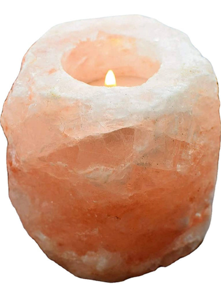 Himalayan Salt Candle Holder, salt decor — view 2