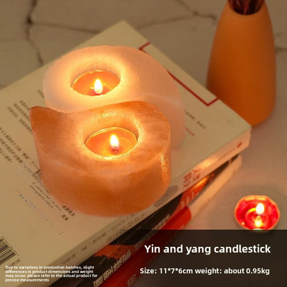 Himalayan Salt Candle Holder, salt decor — view 11