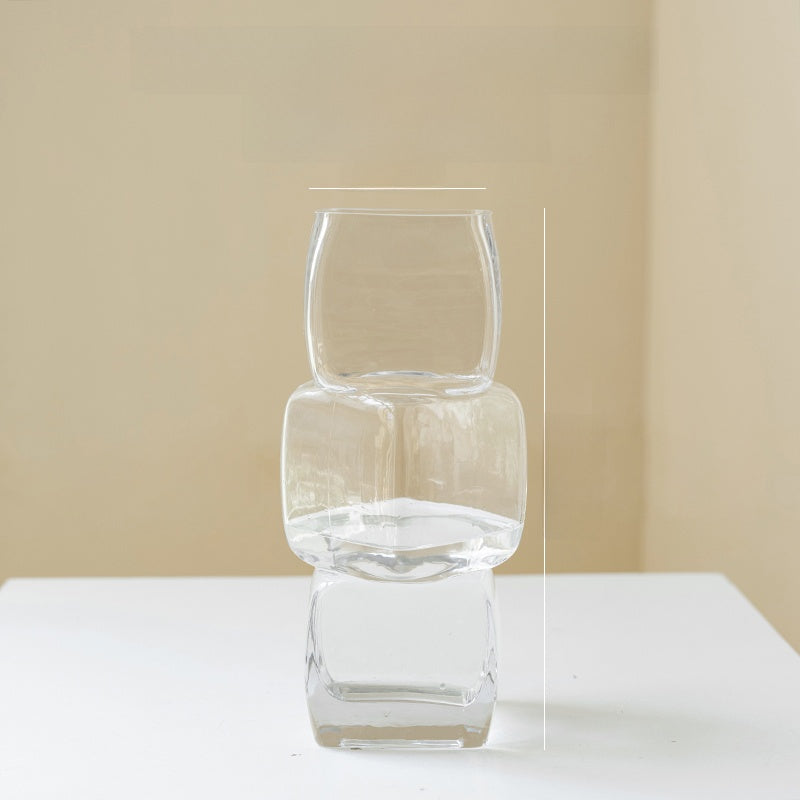 Gradient Geometric Glass Vase, glass vase — view 12