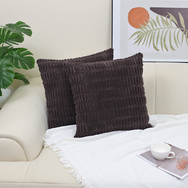 Boho Striped Corduroy Pillow Cover — view 12