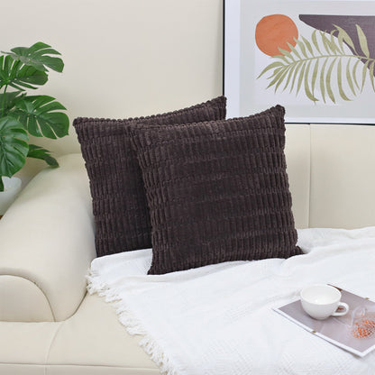 Boho Striped Corduroy Pillow Cover — view 12
