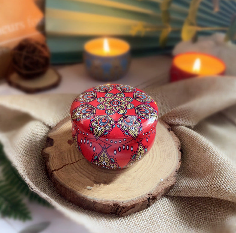 Dried Flower Soy Candle in Tin — view 13