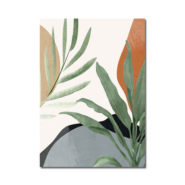 Abstract Woman & Florals Canvas Print — view 16